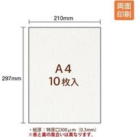 プラス IJ用紙和紙 IT-324R 特厚口 A4 10枚 1冊