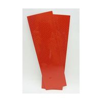 和気産業 高輝度反射シート 赤 幅70mm×長さ230mm 2枚入 AHW014 1袋(2枚) 63-1524-95（直送品）