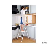 オークス ステップアップチェア ホワイト X12 1個 62-9938-52（直送品）