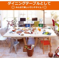 【組立設置込】Garage ピンポンワークテーブル PW-1514HN 幅1525×奥行き2740×高さ760mm 白木 434674 1台（直送品）