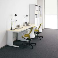 【組立設置込】コクヨ インベントデスク INVENT 平机 幅1200×奥行600×高さ700mm ブラック/ホワイトナチュラル 1台（直送品）