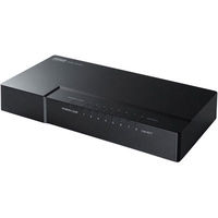 サンワサプライ ギガビット対応 スイッチングハブ(8ポート・マグネット付き) LAN-GIGAP802BK 1個（直送品）