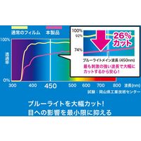 NEC VersaPro/Pro J タイプVU対応ブルーライトカット液晶保護指紋反射防止フィルム LCD-NVU1BCAR 1枚（直送品）