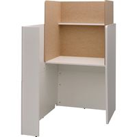 【車上渡し】アール・エフ・ヤマカワ パーソナルブース オプションフェルトパネル 幅799×奥行589×高さ780mm ベージュ 1台（直送品）