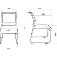 【軒先渡し】関家具 AiDen（アイデン） A02-C ループ脚チェア グリーン 253134 1脚（直送品）