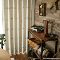 スミノエ MOOMIN セミオーダー カーテン デニムボーダー 1200×2250mm アイボリー 1セット(2枚入)（直送品）