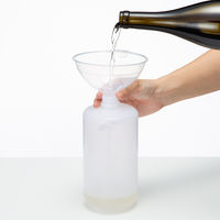 【アスクル限定販売】「現場のチカラ」PPロート（漏斗・じょうご） 12cm 1セット（3個） グリーンパル  オリジナル