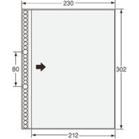 ライオン事務器 クリアーポケット 片面横入れ式 A4 30穴 10枚入 CL-303TS 1セット(5冊)