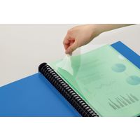 ライオン事務器 ホルダーポケット 厚手 A4 30穴 5枚入 HP-303S 1セット(5冊)