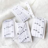 日本紐釦貿易 NBK サイズタグ M 9mm巾 白 徳用500枚分 TME-M-500　500枚入り（直送品）