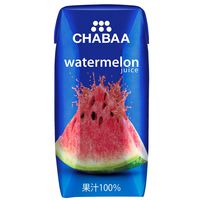 CHABAA 100％ジュース ウォーターメロン 180ml 1セット（72本）