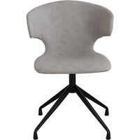 【軒先渡し】東馬 アーマー ラウンドチェア グレイ 54671450 1脚（直送品）