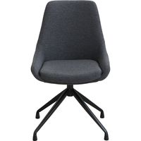 【軒先渡し】東馬 ファーブ ラウンドチェア チャコールグレイ 54675830 1脚（直送品）