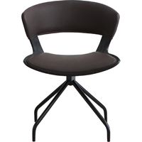 【軒先渡し】東馬 TM ルシア ラウンドチェア ブラウン 54676780 1脚（直送品）