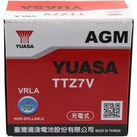 【二輪車用品】台湾ユアサ シールド型 バイク用バッテリー TY-TTZ7V 1個（直送品）