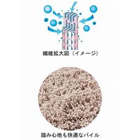 テラモト Ag＋快適バスマット　60×90cm　MR-148-140　ブラウン　1枚（直送品）