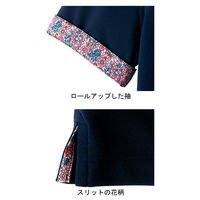 ボンマックス レディス吸水速乾ポロシャツ(花柄B)　FB4019L-8　ネイビー　S　1枚（直送品）