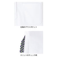 ボンマックス レディス吸水速乾ポロシャツ(チェック)　FB4017L-15　ホワイト　S　1枚（直送品）