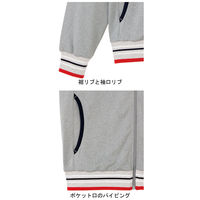 ボンマックス トレーニングジャケット　TJ0800U-2　グレー　L　1枚（直送品）