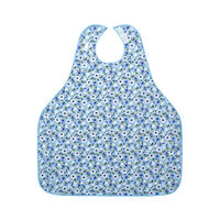 神戸生絲 名前が書ける食事用エプロン　EP-10　ブルー 4971751446453 1ケース（10枚入）（直送品）