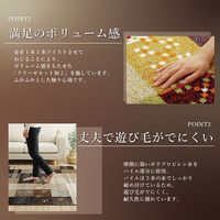 イケヒコ フォリア ラグ 2000×2500mm ベージュ 1321070020601 1枚（直送品）