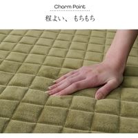 イケヒコ mou（ムー） ラグ 2000×2500mm グリーン 1380000000475 1枚（直送品）