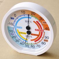 クレセル 日本製 温湿度計 TR-170W 1台