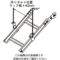ネグロス電工 斜め吊り金具 溶融亜鉛 ZSRFH1B 1個（直送品）