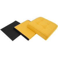 不二貿易 ディノ ボックススツール 幅380×奥行380×高さ400mm イエロー 85851 1セット(2台入)（直送品）