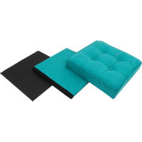 不二貿易 ディノ ボックススツール 幅380×奥行380×高さ400mm ブルー 85852 1セット(2台入)（直送品）