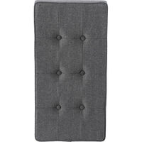 不二貿易 ディノ トランクベンチ ヘリンボーン 幅760×奥行380×高さ400mm グレー 85888 1セット(2台入)（直送品）