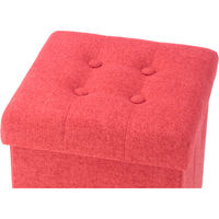 不二貿易 ディノ ボックススツール mini 幅300×奥行300×高さ300mm レッド 86850 1セット(4台入)（直送品）