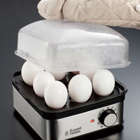 大石アンドアソシエイツ ラッセルホブス ミニスチーマー シルバー コンパクト スクエア型 温野菜 7910JP 1台（直送品）