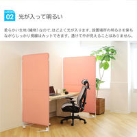 Netforce ライトスクリーン クロスパーテーション 間仕切り 布張り 幅900×高さ1800 ライトグレー（直送品）