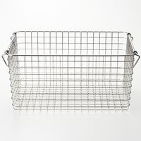 【まとめ買いセット】無印良品 ステンレスワイヤーバスケット4 約幅37×奥行26×高さ18cm 1セット（4個） 良品計画