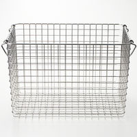 【まとめ買いセット】無印良品 ステンレスワイヤーバスケット5 約幅37×奥行26×高さ24cm 1セット（4個）良品計画