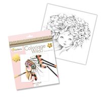 塗り絵 大人 アベニューマンダリン カラーリングブック　ｗｉｌｄ２ 28シート (14柄ｘ２シート） ピンク 1冊（直送品）