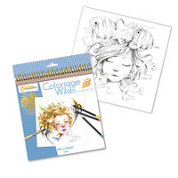 塗り絵 大人 アベニューマンダリン カラーリングブック　ｗｉｌｄ６ 28シート (14柄ｘ２シート） ライトブルー 1冊（直送品）