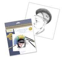 塗り絵 大人 アベニューマンダリン カラーリングブック　ｗｉｌｄ５ 28シート (14柄ｘ２シート） ネイビー 1冊（直送品）