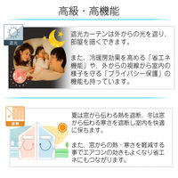 マッチングジャパン 【5cm単位】1級遮光カーテン<ホワイト>_幅285cmx丈273cm y-eco-yuki285x273A 1セット（直送品）