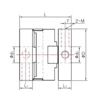 SOHシリーズ オルダムカップリング セットスクリュータイプ SOH-70-28K8×18K6 SOH-70-28K8X18K6 1個（直送品）