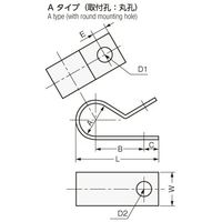 星和電機 アースクランプ E0803A 1袋(100個)（直送品）