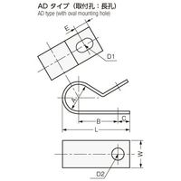 星和電機 アースクランプ E0806AD 1袋(100個)（直送品）