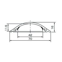 星和電機 UDプロテクタ2号1m UDN2ー1L ライトブラウン 1箱(10本)（直送品）