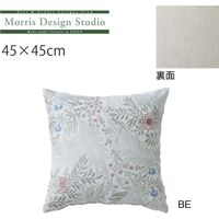 クッションカバー LL1738 45×45cm BE モリスデザインスタジオ LL1738_08BE 1個 川島織物セルコン（直送品）