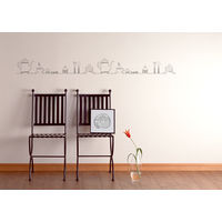 明和グラビア リノベウォール メッシュタイプ カフェ柄WAL-04ブラック 22cm×1.8m　1本（直送品）