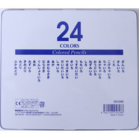 サンフレイムジャパン 缶入色えんぴつ　２４色 500-2298 5セット（直送品）