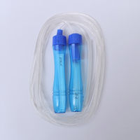 サンフレイムジャパン なわとび 2.9m チューブ付き ブルー 500-2400 1セット(5本)（直送品）