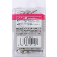 サンフレイムジャパン カーペット画鋲 透明 25本 643-0048 1セット(125本:25本×5)（直送品）