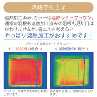 【1cm単位】TOSO プロ仕様ブラインド幅126cm×高100cm＜遮熱>ライトブラウン ctb849-126x100r48 1セット（直送品）